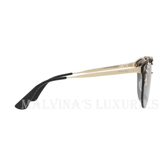 PRADA SUNGLASSES SPR 53U ROUND BROW BAR AVIATOR PILOT TORTOISE CRYSTAL DETAIL main image 7